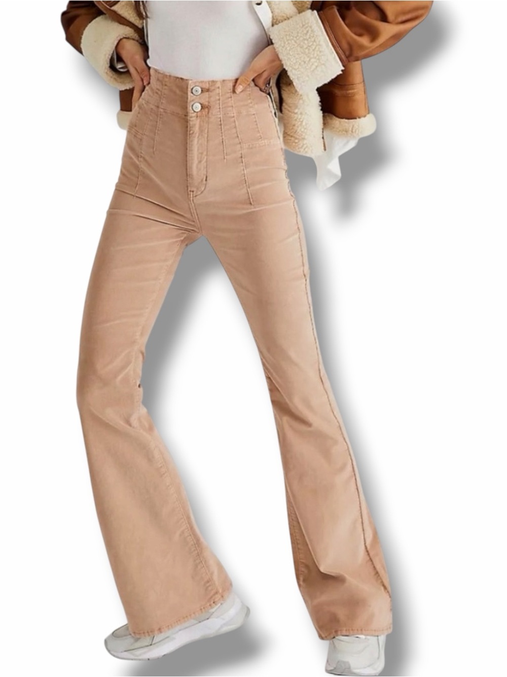 Free People Jayde Cord Flare Jeans Size 28